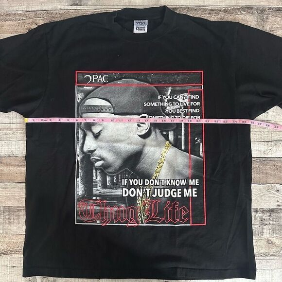 2XL Mens Tupac Shakur Thug Life West Coast Hip Hop Rap Cotton Shaka Wear T Shirt - Picture 2 of 6